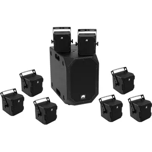 Omnitronic audio equipment set BOB-10A with 8x BOB-4 (model 20000534)