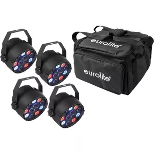 Набор LED PAR-ламп EUROLITE 4x LED PARty Spot (модель 20000539) с мягким чехлом