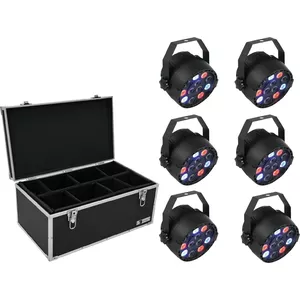 LED PAR набор EUROLITE 20000626, 6×36 Вт RGB, прожекторы для сцены