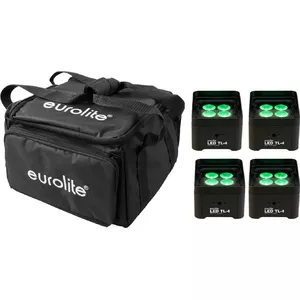 LED троссовый светильник EUROLITE TL-4 4x с мягким чехлом, компактный сценический/клубный прибор