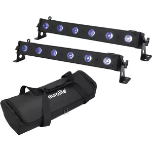 LED bar light EUROLITE LED BAR-6 QCL RGB+UV set of 2 — stage/arch lighting, RGB + UV LEDs