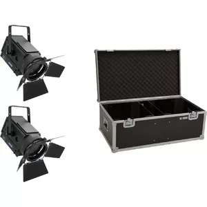 LED light set EUROLITE THA-150F 2x with case, professional twin fixture kit