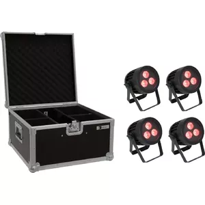 LED PAR light set EUROLITE 20000845 — 4×9W, IP rated