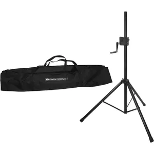Speaker stand set Omnitronic STS-1 adjustable height with carrying bag