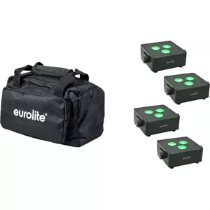 Комплект Flat Light EUROLITE AKKU IP 3 — 4× аккумуляторных плоских светильника