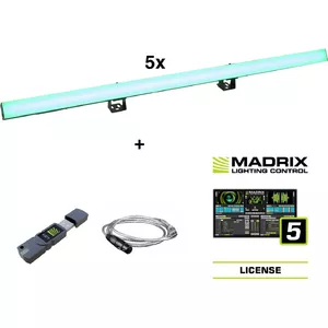 Набор светодиодных пиксельных рельсов EUROLITE PR-100/32 DMX с программой Madrix