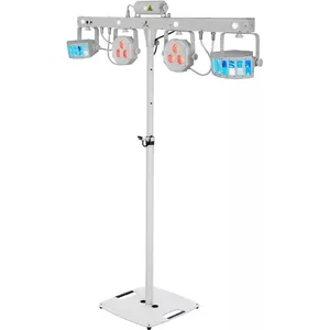 LED Laser Bar Set EUROLITE KLS FX Light Set White with BPS-2 Speaker Stands White
