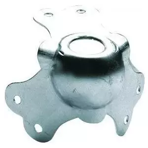 Steel Corner with 3 Legs, Roadinger 64 mm, stackable protective corner for flightcases and equipment