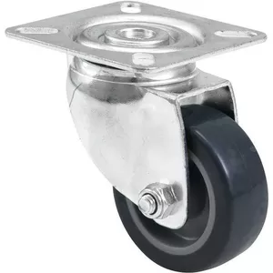 Caster wheel Roadinger 50 mm, grey — swivel replacement wheel for equipment and furniture