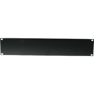 Front panel Omnitronic Z-19U Steel Black 2U — steel 19" rack panel, 2U height