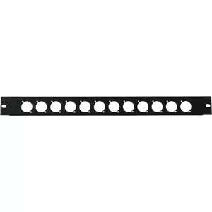 Front panel Omnitronic Z-19 12 x XLR D-Type 1U — rack panel with twelve XLR D-Type connectors