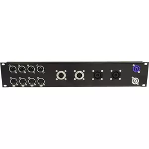 Rack Front Panel Omnitronic Z-19 — 8× Speakon D-Type, 4× NL8, 2U