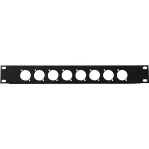Front Panel Omnitronic Z-19 8x XLR D-Type 1U - rack adapter with eight XLR connectors