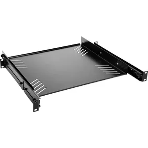 Rack shelf Omnitronic 30100840 1U extendable — adjustable 1U steel shelf for 19" racks