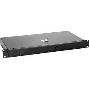 Rack drawer Omnitronic KE-1 1U with lock — Omnitronic KE-1 1U rack-mounted drawer with integrated lock