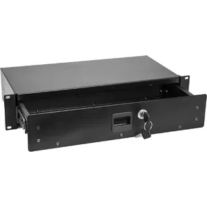 Rack drawer Omnitronic SN-2 2U with lock — 2U sliding equipment drawer for 19" racks