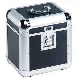 Hard case Roadinger 30110035 for Records Plywood Black Silver