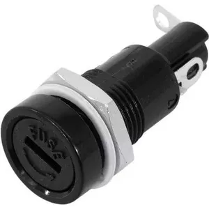 Fuse holder EUROLITE 30207210 with threaded nut, panel-mount