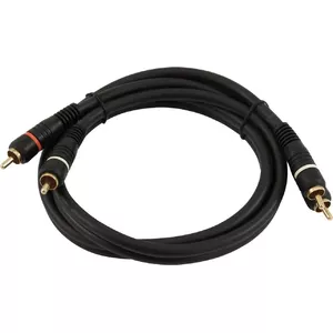 RCA (Cinch) audio cable Omnitronic 30209352 2x2 0.3 m