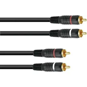Кабель Cinch Omnitronic 30209375, 2xRCA–2xRCA, длина 5 м
