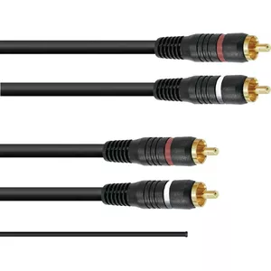 Кабель Cinch (RCA) Omnitronic 3020940N 2x2 с заземлением 1,5 м