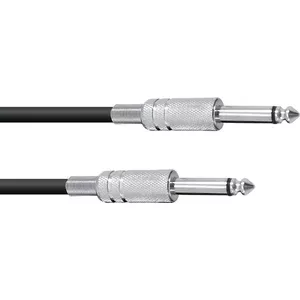 Аудиокабель Omnitronic 3021050A моно 6,3 мм джек, 1 м