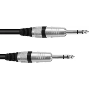 Стерео кабель с 6.3 мм (1/4") джеком Omnitronic 3021165K, длина 6 м