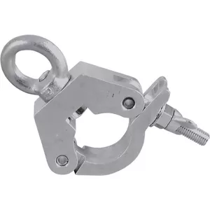 Clamp EUROLITE TPC-31 silver with eye – mounting clamp for truss and lighting fixtures