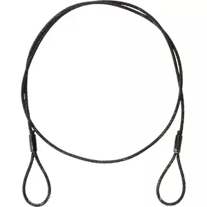 Steel cable EUROLITE 58010423, length 900 mm, diameter 3 mm, black