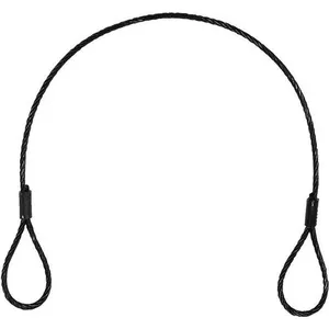 Steel cable EUROLITE 58010419, 400 x 3 mm, black