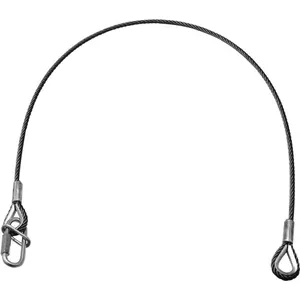 Drošības virve EUROLITE UNV-5S 3×600 mm līdz 5 kg melna