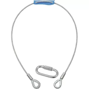 Safety rope EUROLITE B 6x1000mm up to 35kg silver