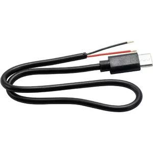 USB-C kabelis ar 2 atvērtām vadu galiņām 30 cm Omnitronic 30222105