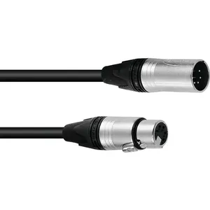 PSSO cable DMX XLR 5-pin 1.5 m black — Neutrik connectors
