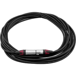 PSSO XLR cable 3-pin, 10 m, black, Neutrik connectors