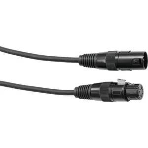 DMX cable EUROLITE XLR 5-pin, 1 m, black