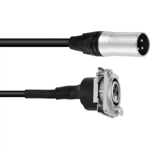 XLR patch cable PSSO 1 m — XLR male to XLR female, black
