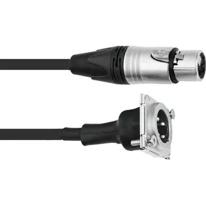 XLR patch cable PSSO 1 m, XLR female to XLR male, black