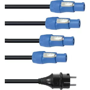 Сетевой кабель EUROLITE P-Con 1-4 3x2.5mm² — тройник питания для одновременного подключения устройств
