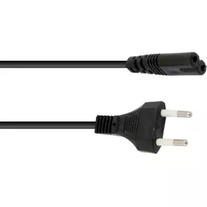 Power cable Omnitronic 1.5 m, IEC C13 to Schuko, black