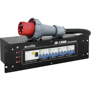 Распределитель питания EUROLITE SB-1200B 1200W 16A сетевой распределитель с защитой