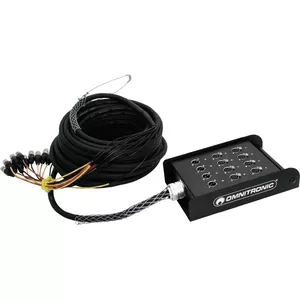 Stagebox Omnitronic Multicore 8/4 30 m — audio multicore cable with 8 inputs and 4 returns, 30-meter length