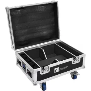 Flightcase Roadinger 31005127 for 4× AKKU IP UP-4 QuickDMX with charging function