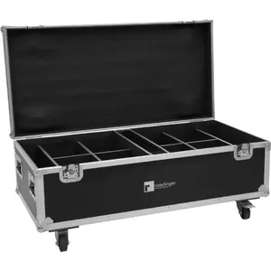 Roadinger Flightcase 31005183 for 8x AKKU IP PAR 7 QCL with charging function