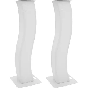Stage stand EUROLITE 32000060 150 cm curved with cover and bag, white