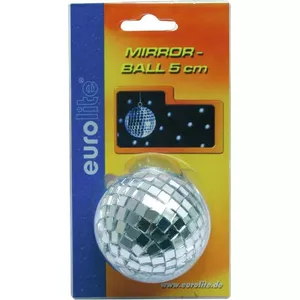 Mirror Ball 5 cm EUROLITE 50100110 — decorative disco sphere, 5 cm diameter, blister pack