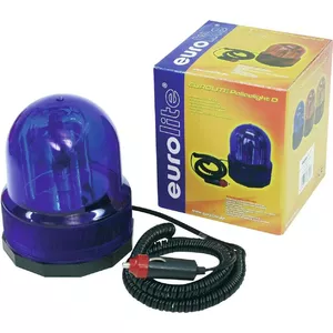 EUROLITE police light COL-1221 — 12 V, 21 W, blue rotating beacon