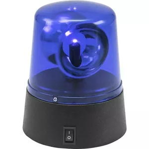 LED mini police light EUROLITE 50603660 blue — USB rechargeable, battery-powered, compact warning beacon