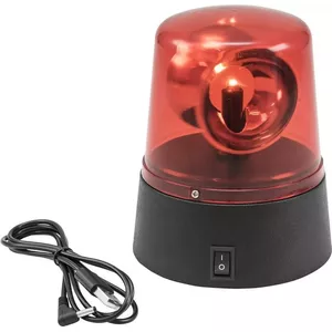 LED mini police light EUROLITE 50603662 red — USB rechargeable, battery-powered compact warning lamp