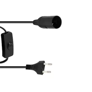 Power cable Eurolite 51100666 Black 1.7 m H05VV-F 230 V